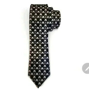 Black Tie Geek Loot Crate Exclusive Invaders (from Space) Neck Tie Lot 2T1018
